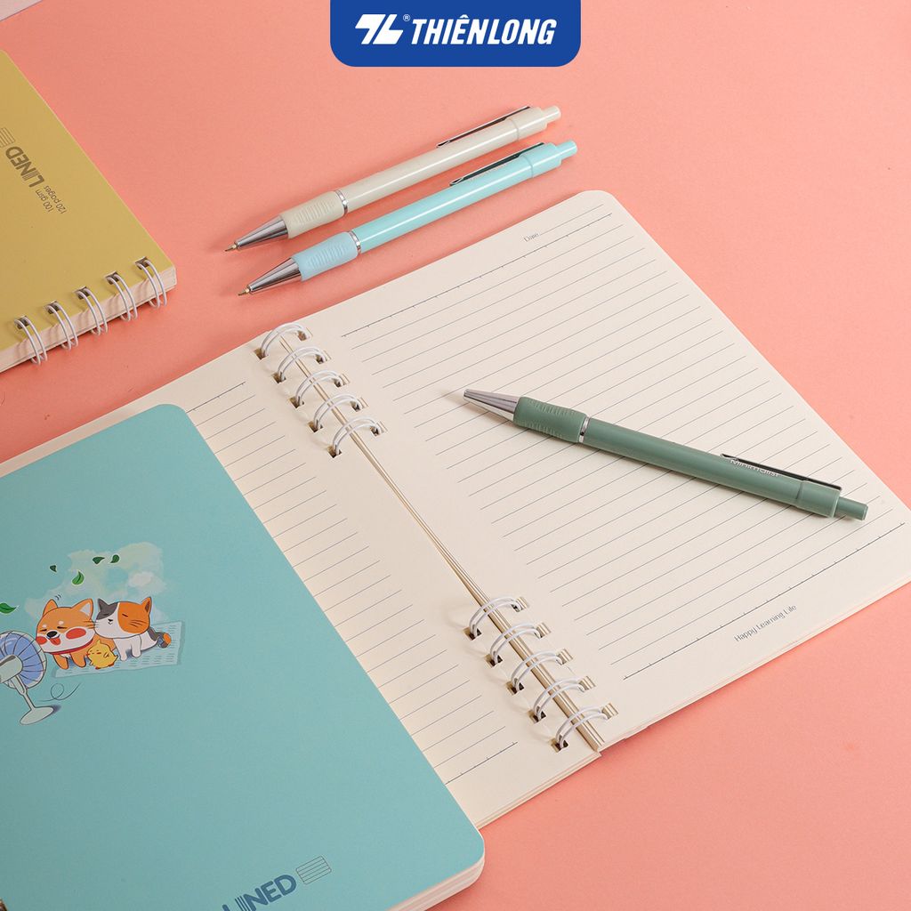 Sổ lò xo đường kẻ ngang 7mm A5 Thiên Long MB-025