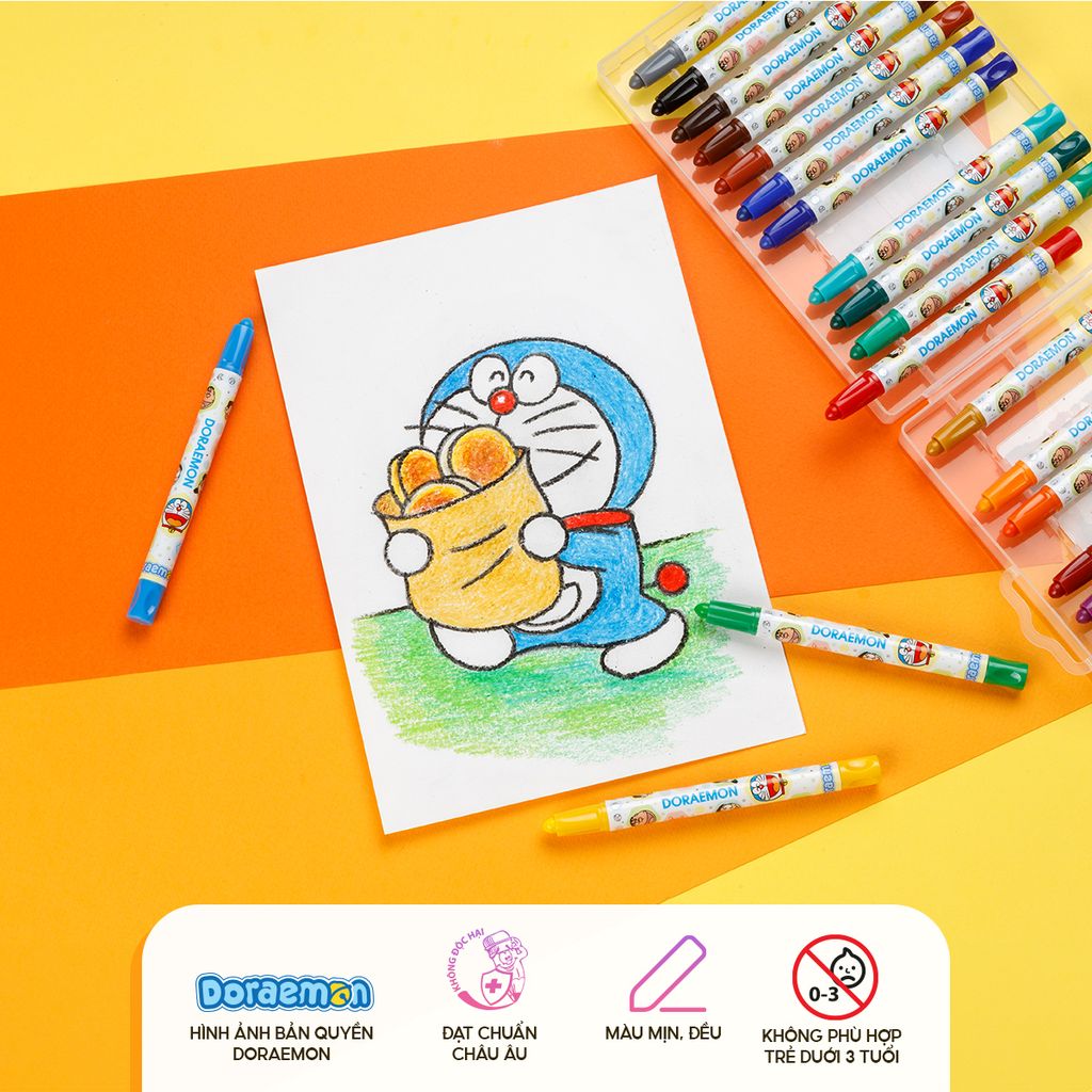 Bút sáp vặn 12 màu Thiên Long Colokit TCR-C007/DO