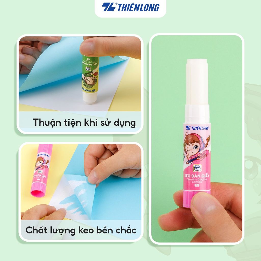 Keo khô - Glue Stick Thiên Long G-026/AK - Nhân vật Akooland thế giới học cụ thần kỳ