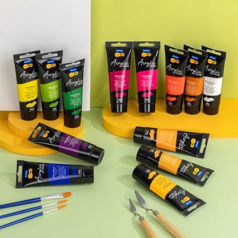 Màu nước Acrylic dạng tuýp 75ml Thiên Long Colokit ACR-C009
