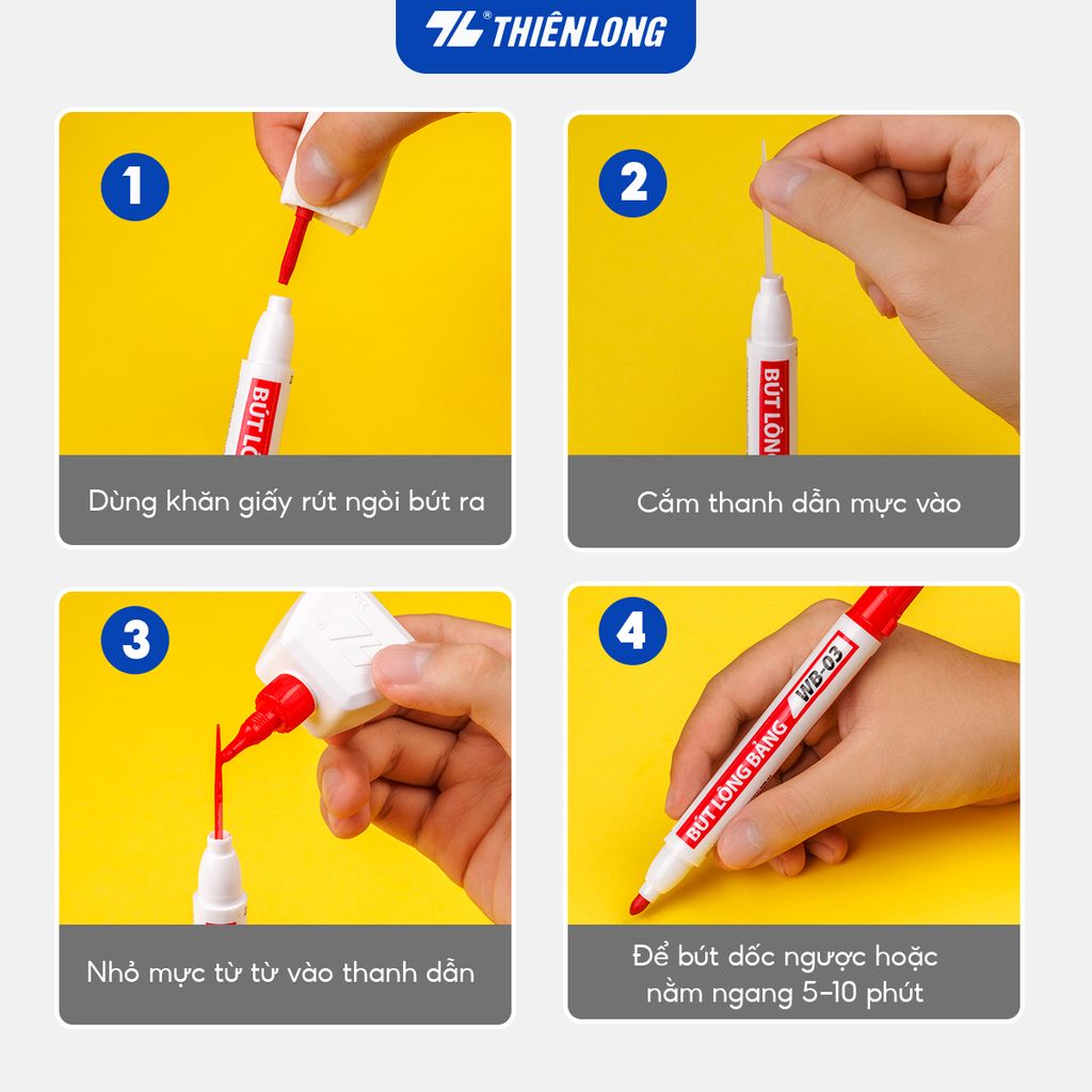 Combo 20 Bút lông bảng Thiên Long WB-03