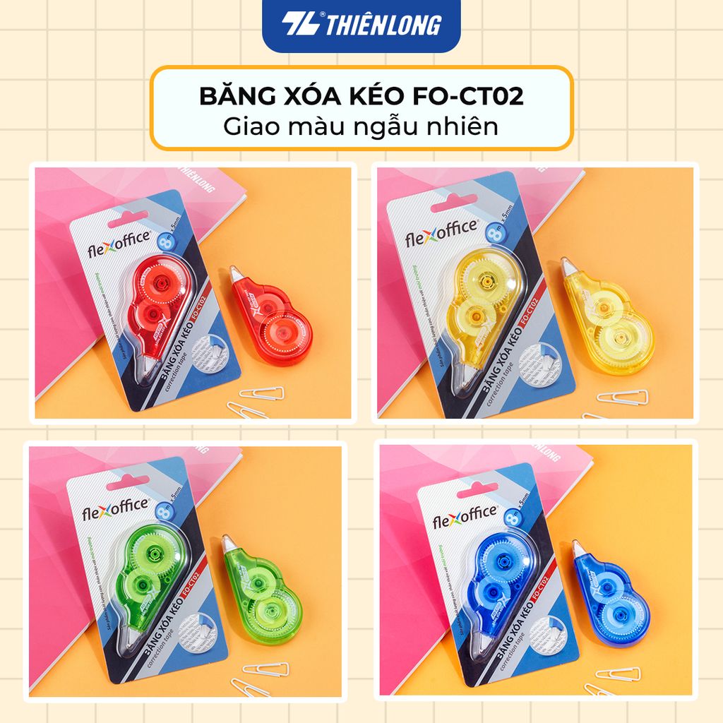 Bút xóa kéo FlexOffice FO-CT02 (Màu ngẫu nhiên)