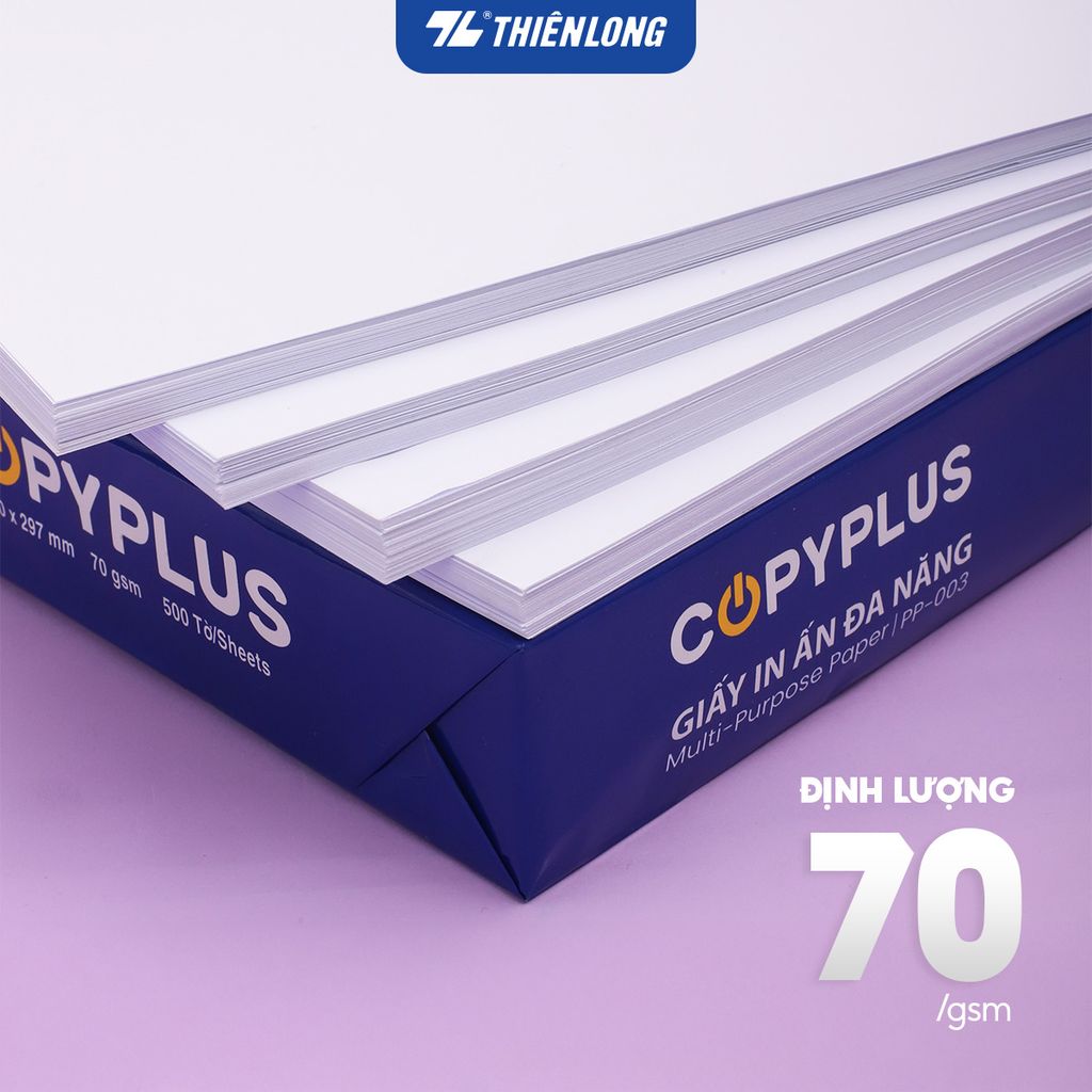 Combo 10 Ream giấy A4 70 gsm Thiên Long Copy Plus PP-003 (500 tờ)