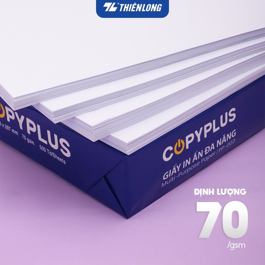 Ream giấy A4 70 gsm Thiên Long Copy Plus PP-003 (500 tờ)