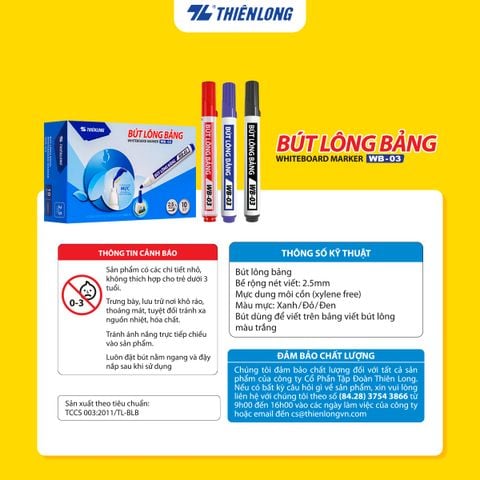 Bút lông bảng Thiên Long WB-03