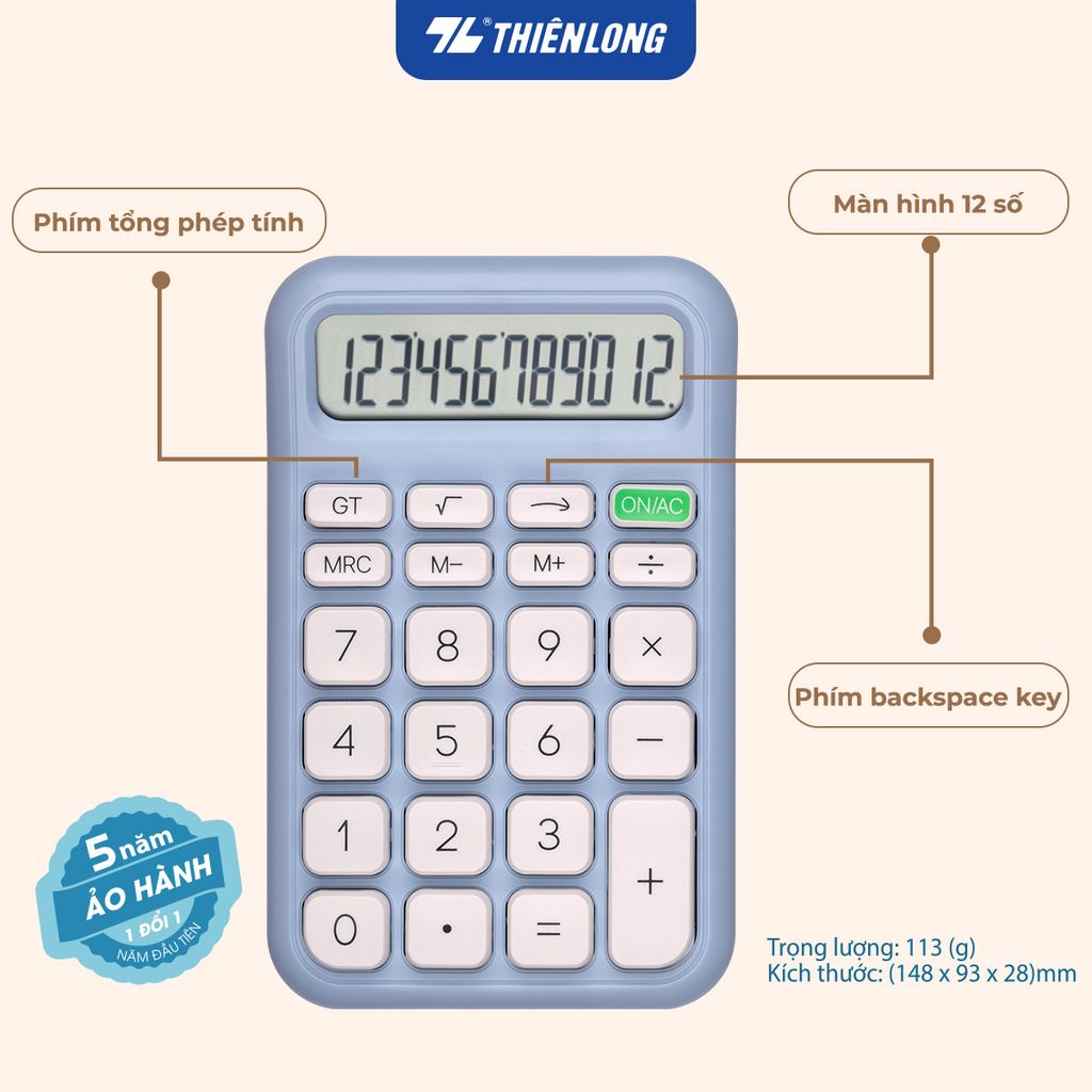 Máy tính văn phòng Thiên Long Flexio CAL-007