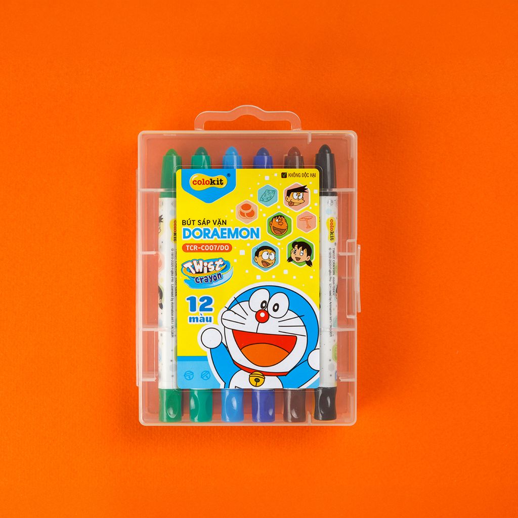 Bút sáp vặn 12 màu Thiên Long Colokit TCR-C007/DO