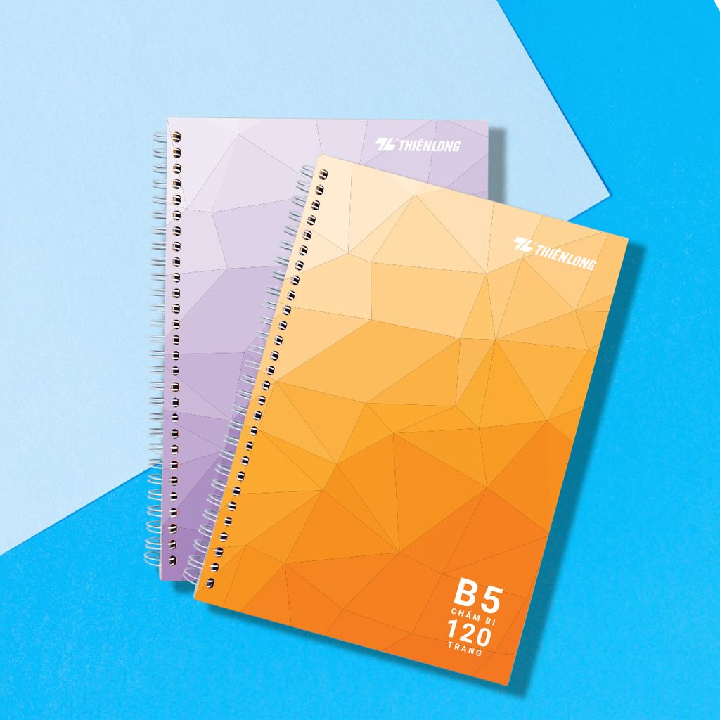 Sổ lò xo đường kẻ caro B5 Thiên Long MB-016- Màu ngẫu nhiên