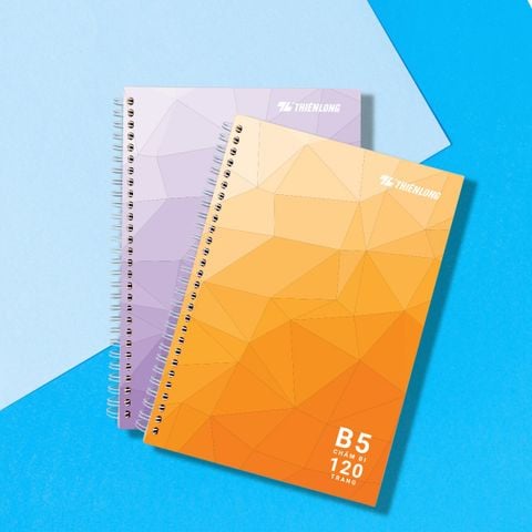 Sổ lò xo đường kẻ chấm bi B5 Thiên Long MB-018- Màu ngẫu nhiên