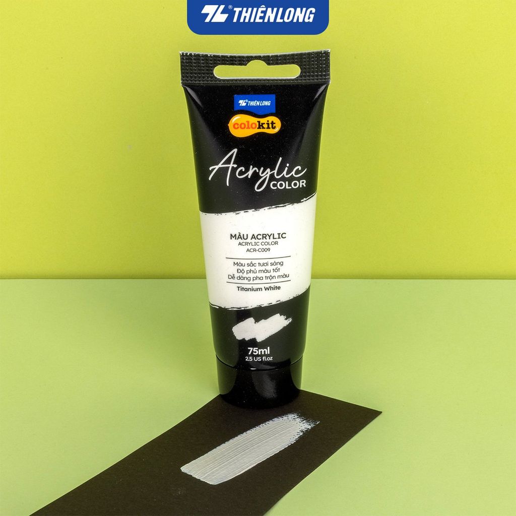 Màu nước Acrylic dạng tuýp 75ml Thiên Long Colokit ACR-C009