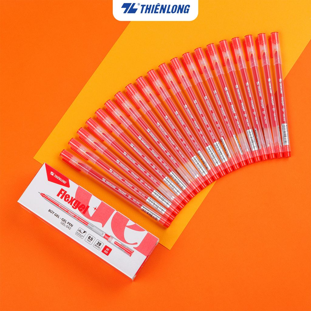 Bút mực gel khô nhanh - nét viết êm mượt Flexgel Thiên Long GEL-042 - Dành cho Văn Phòng Sinh Viên Học sinh