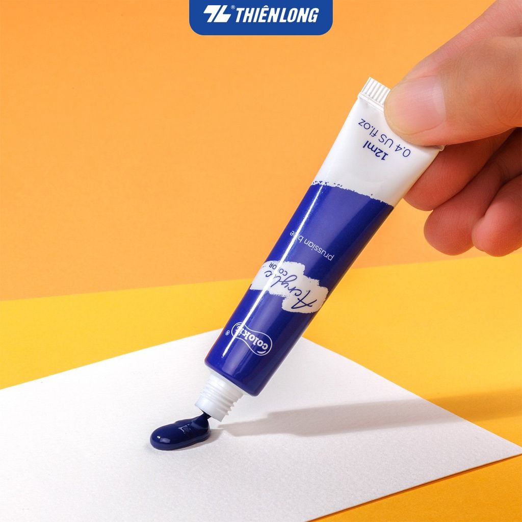 Màu nước Acrylic dạng tuýp 12ml Thiên Long Colokit ACR-C008