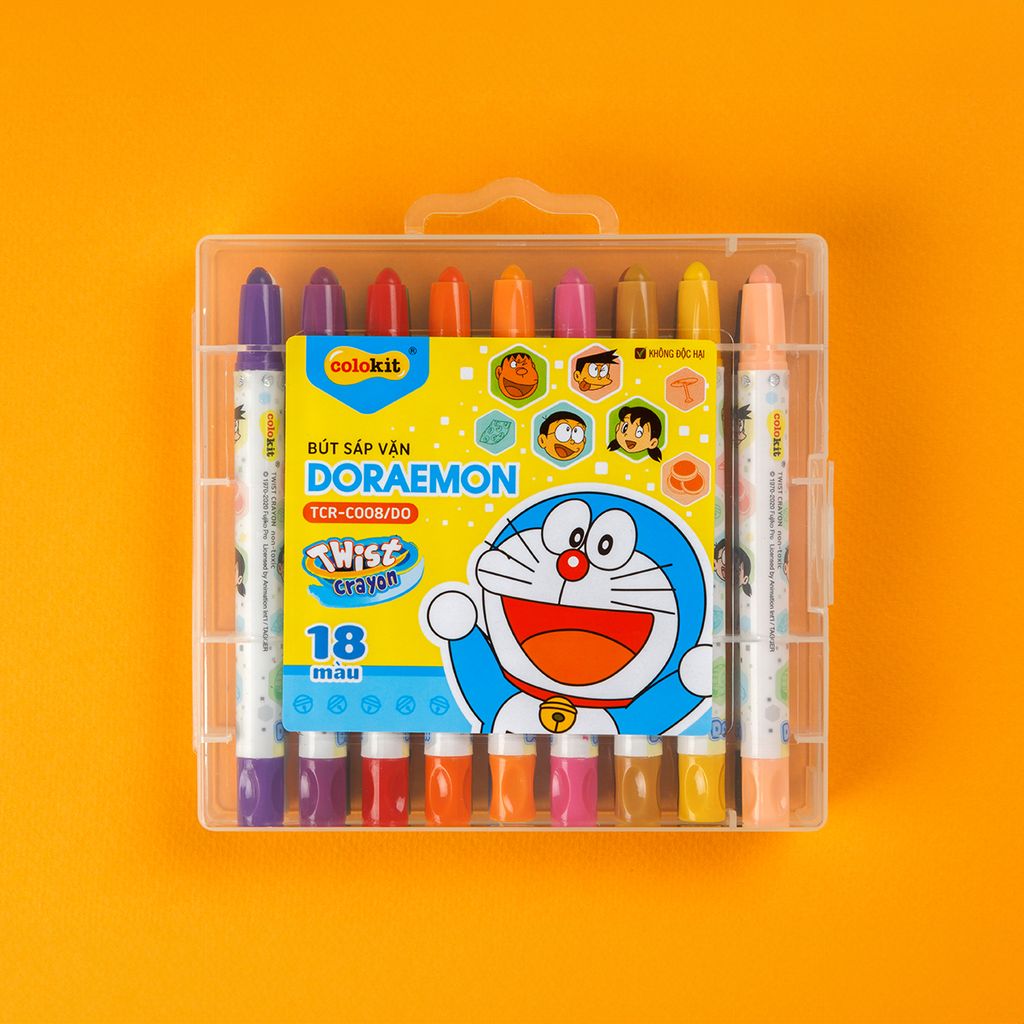 Bút sáp vặn 12 màu Thiên Long Colokit TCR-C007/DO