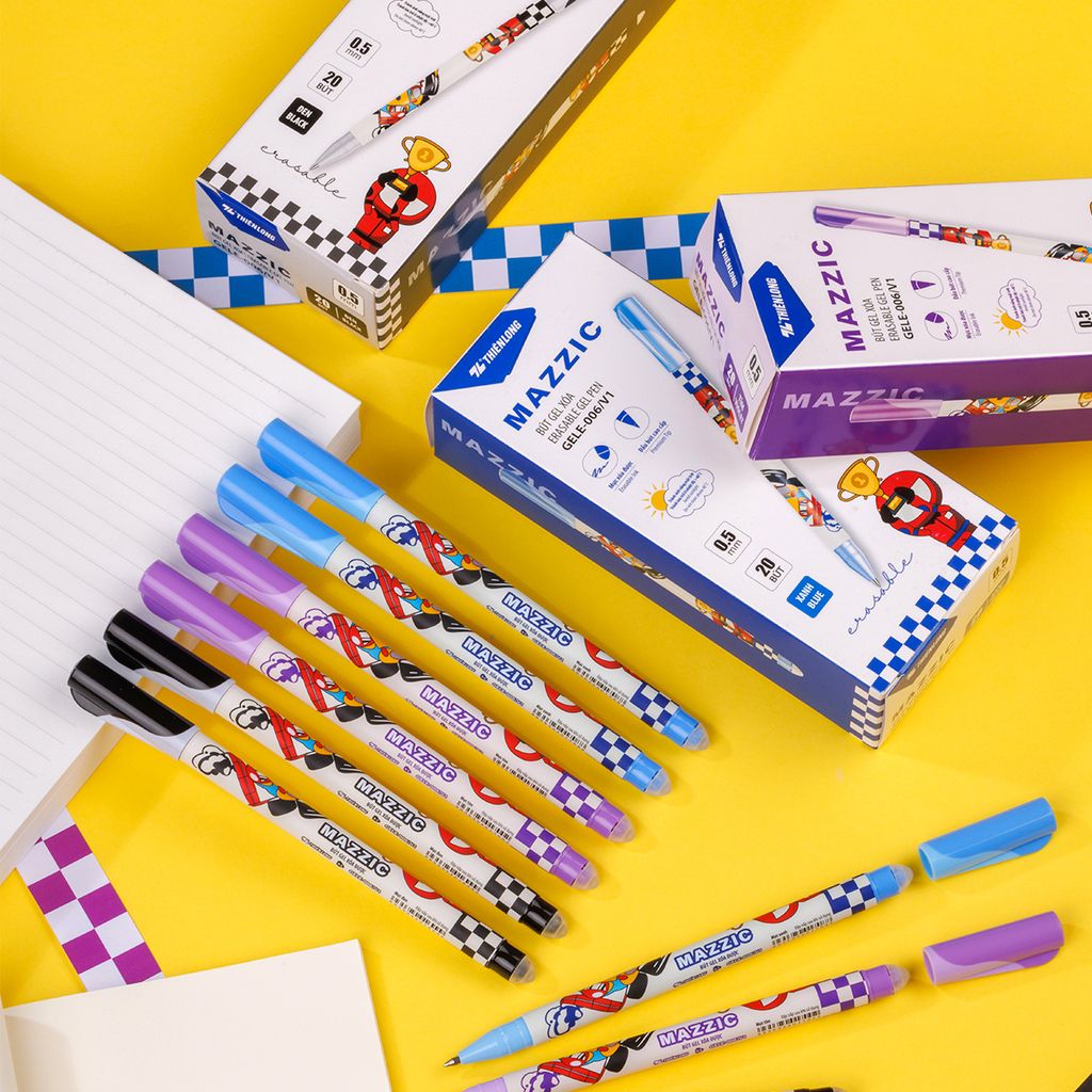 Combo 5/10/20 Bút gel xóa được Mazzic Thiên Long GELE-006/V1
