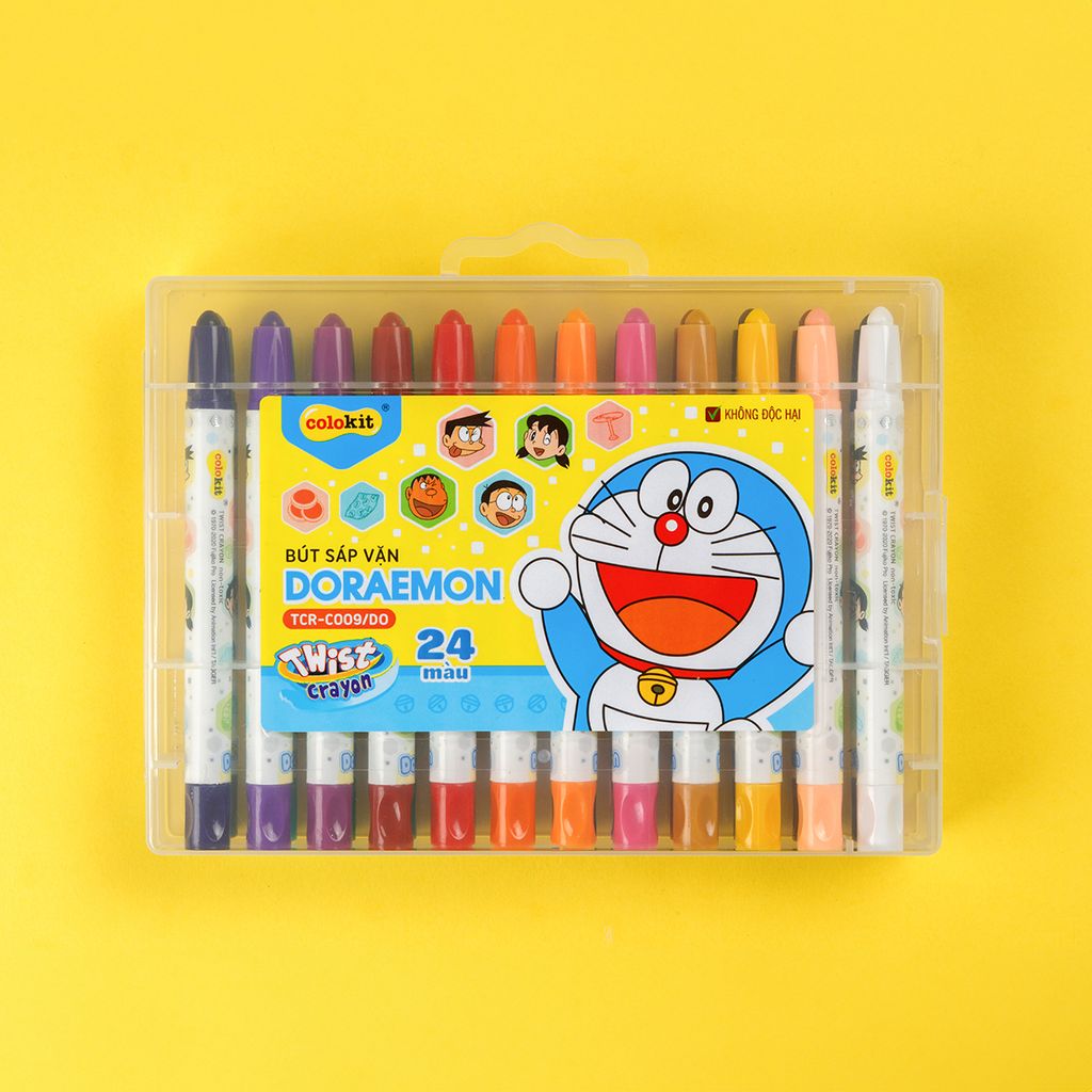 Bút sáp vặn 12 màu Thiên Long Colokit TCR-C007/DO