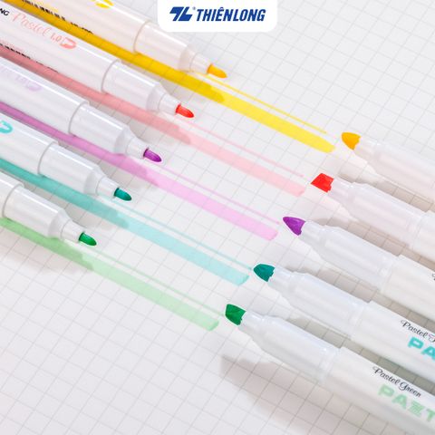 Bút dạ quang màu Pastel Thiên Long Pazto HL-016 - Bút dạ quang rửa được - Photocopy không làm mất nét chữ bên dưới