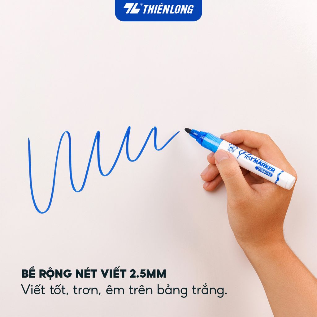 Combo 12 Bút lông bảng Thiên Long Flexoffice FO-WB02/XK - Whiteboard Marker