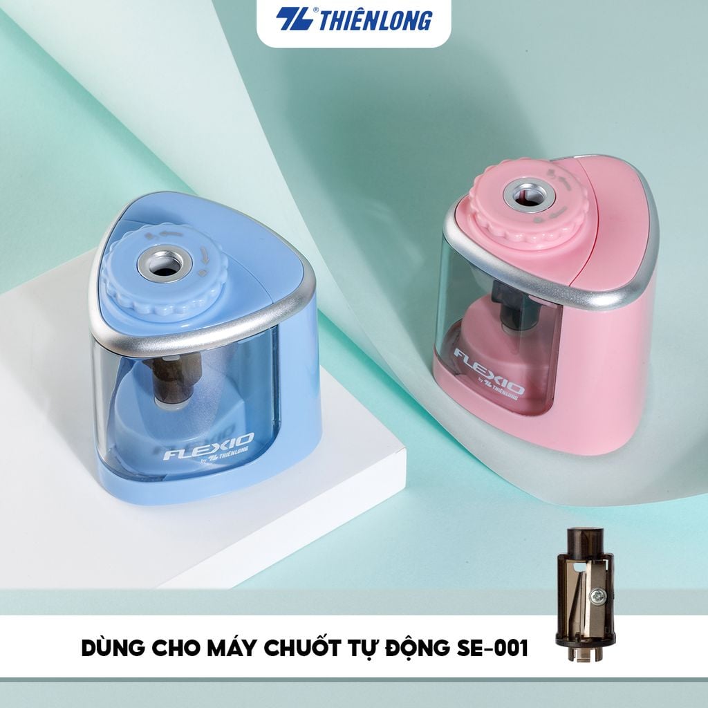 Bộ 02 lưỡi chuốt Thiên Long Flexio SER-001 - Dùng cho máy chuốt tự động SE-001