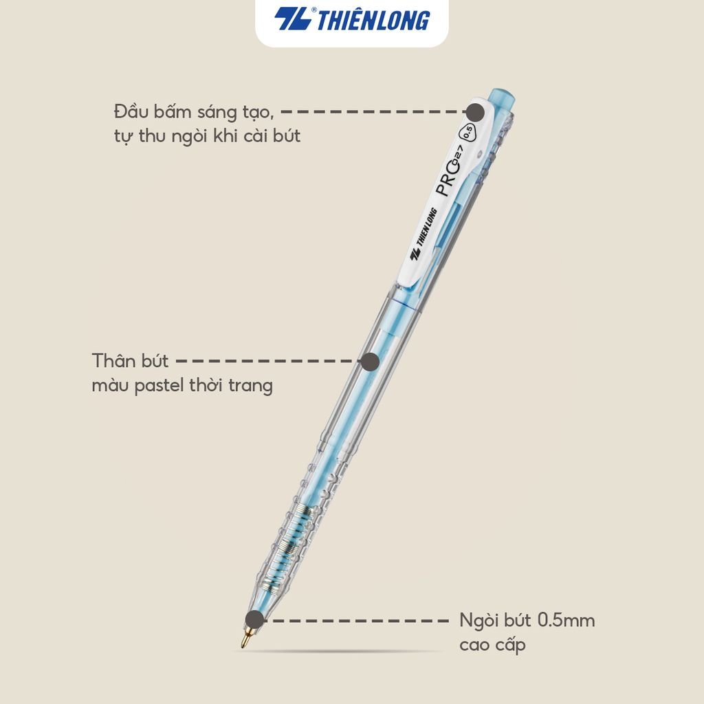 Combo 20 Bút bi màu pastel PRO 027 Thiên Long TL-105