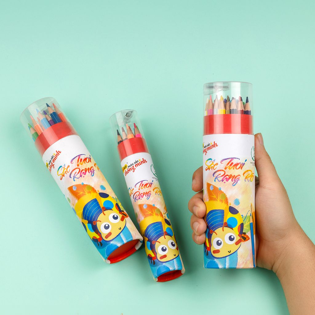 Bút chì màu chuyên nghiệp dạng lon 12/24/36 màu Thiên Long Colokit - Tiêu chuẩn châu Âu