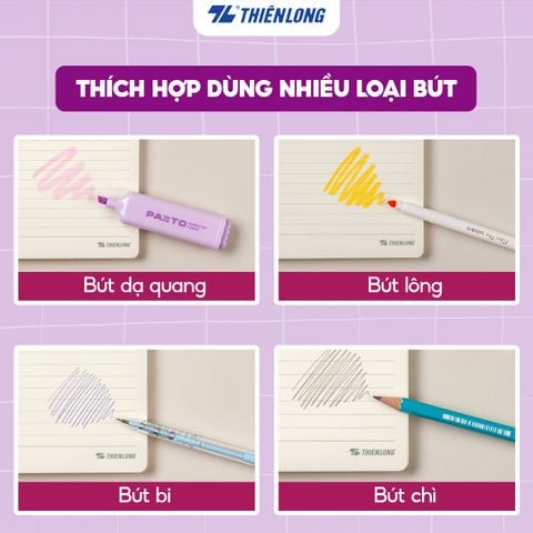 Sổ lò xo đường kẻ ngang B5 7mm Thiên Long