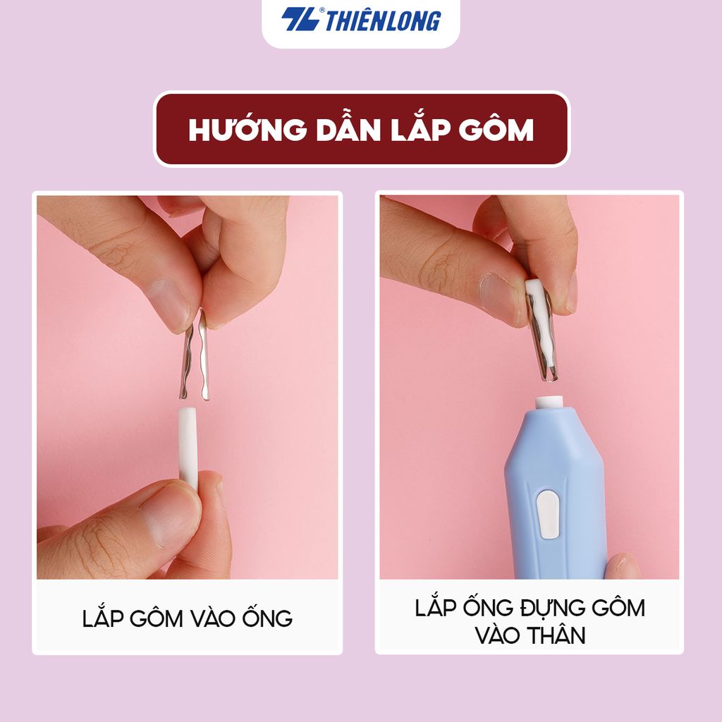 Lõi - Ruột gôm Thiên Long Flexio EER-009 - Dùng cho gôm điện tự động EE-001