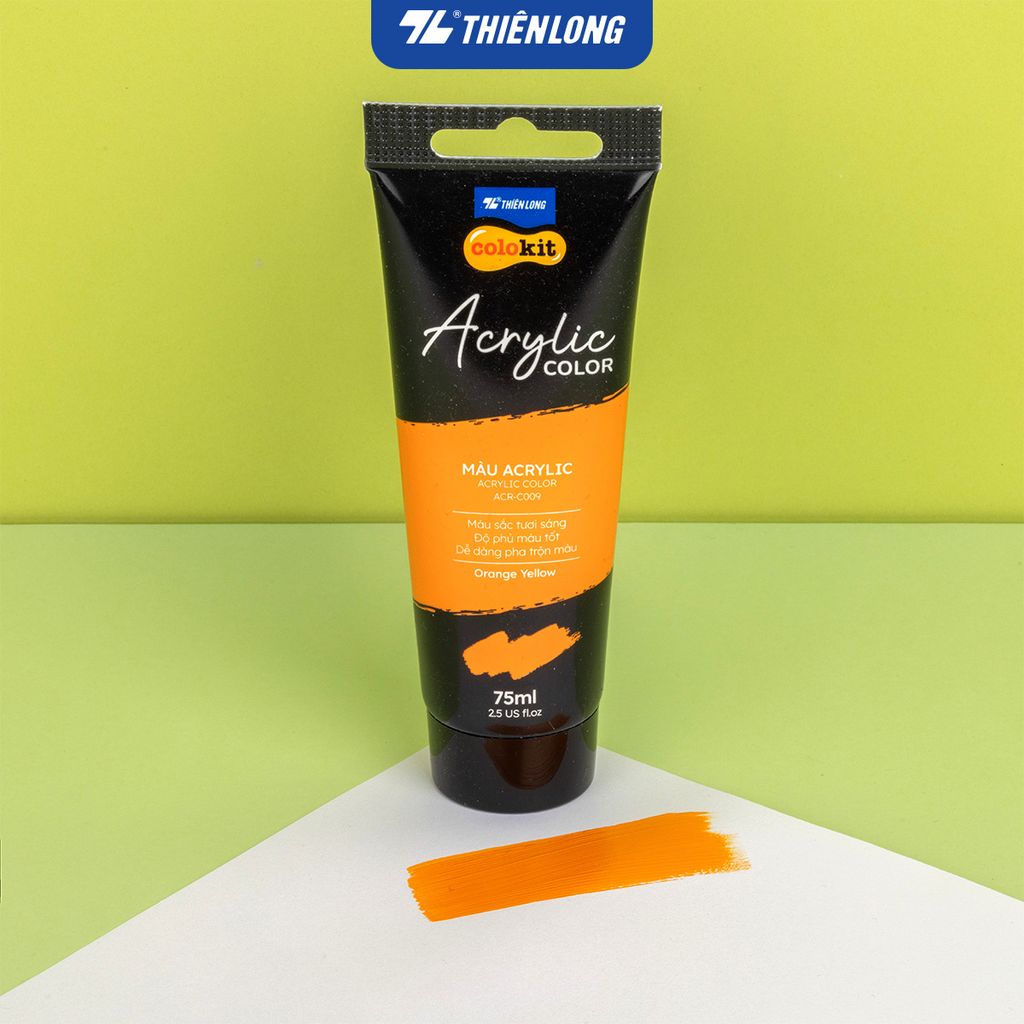 Màu nước Acrylic dạng tuýp 75ml Thiên Long Colokit ACR-C009