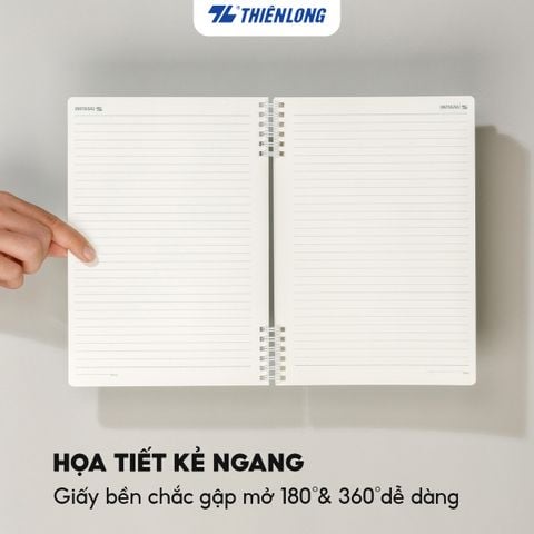 Sổ lò xo đường kẻ ngang B5 7mm Thiên Long