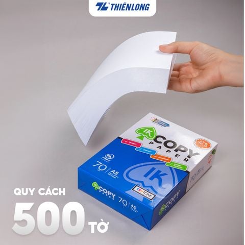 Combo 5 Ream giấy A5 70 gsm IK Copy (500 tờ) - Hàng nhập khẩu Indonesia