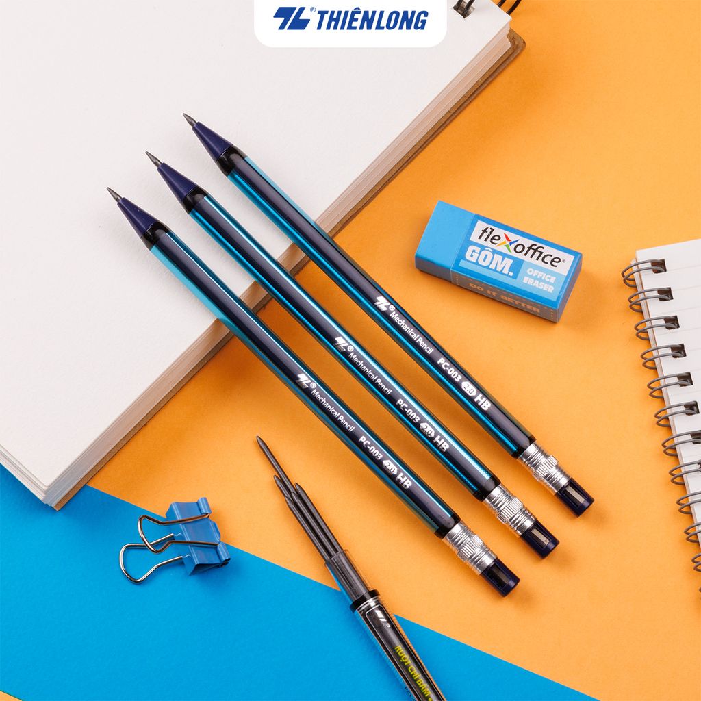 Bút chì bấm Mechanical Thiên Long PC-003 2mm