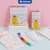  Bút lông 6/12 màu dạng bấm Retractable Fiber Pens Kawaii Thiên Long Colokit - 0.6mm 