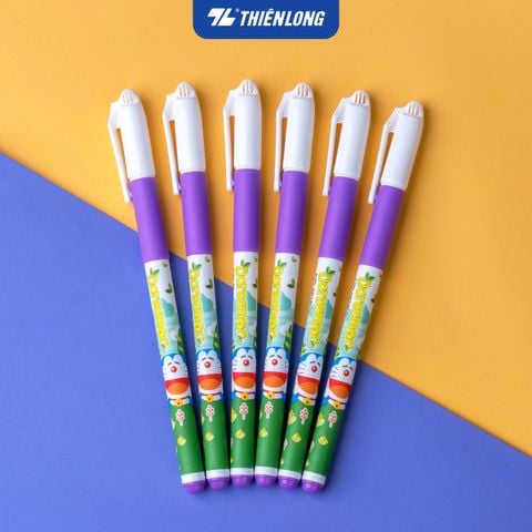 Combo 20 Bút Gel Thiên Long Doraemon GEL-012/DO Nature - Mực tím - Phiên bản 2025