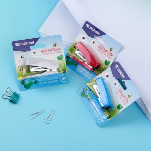 Bấm kim mini số 10 - Mini Stapler Thiên Long - Bấm nhẹ hơn - Màu ngẫu nhiên