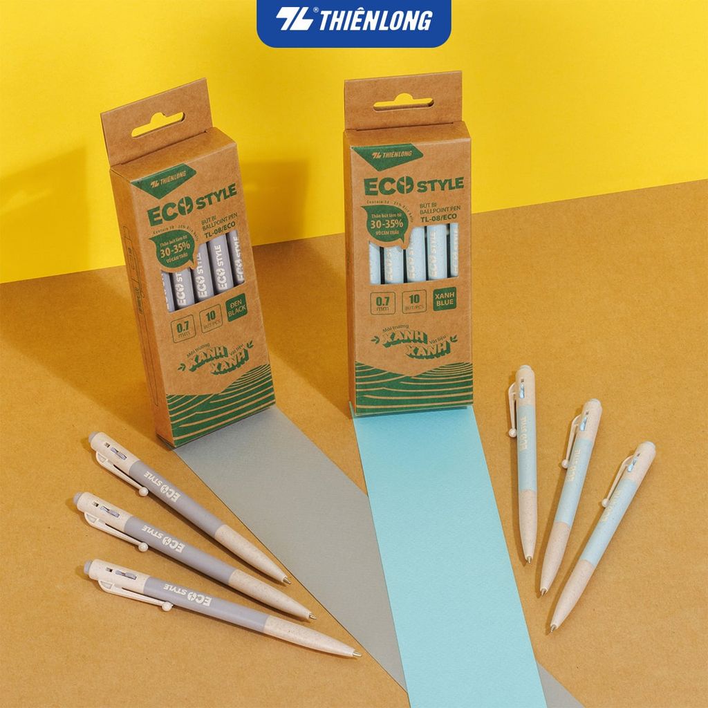 Combo 5/10/20 Bút bi - Eco Style Thiên Long TL-08/ECO thân thiện mới môi trường