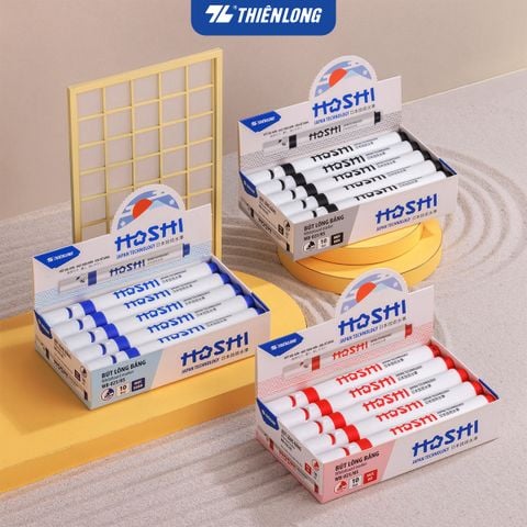 Combo 10 Bút lông bảng Hoshi Thiên Long WB-025/HS - Công nghệ Nhật Bản