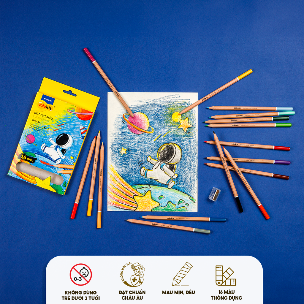 Bút chì 12 màu Colokit CPC-C06