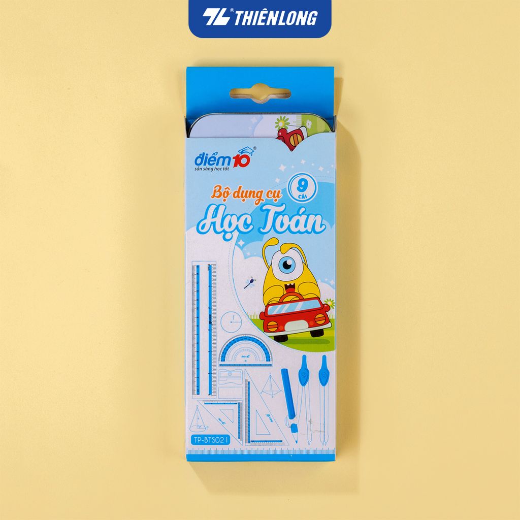 Bộ dụng cụ học Toán Thiên Long Mondee - 9 món - TP-BTS021