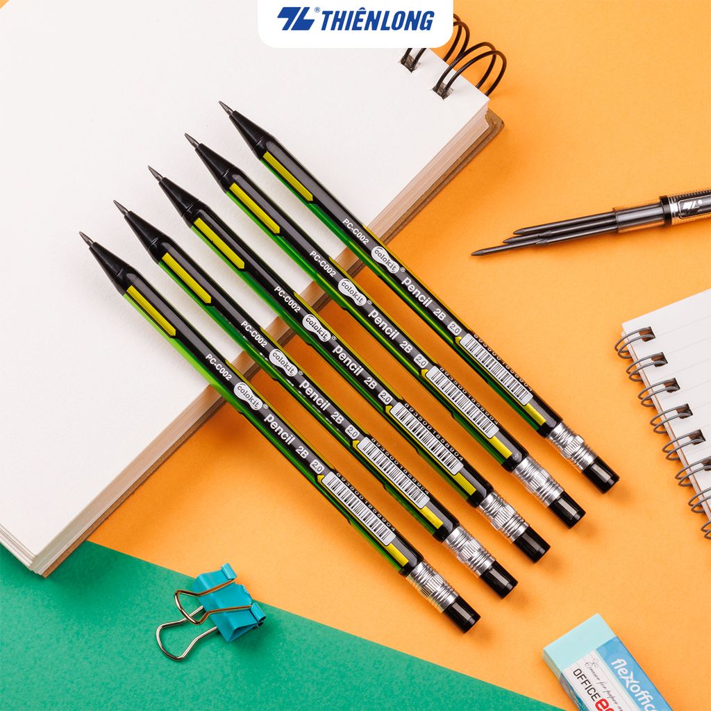 Combo 20 Bút chì bấm Neon Thiên Long Colokit PC-C002