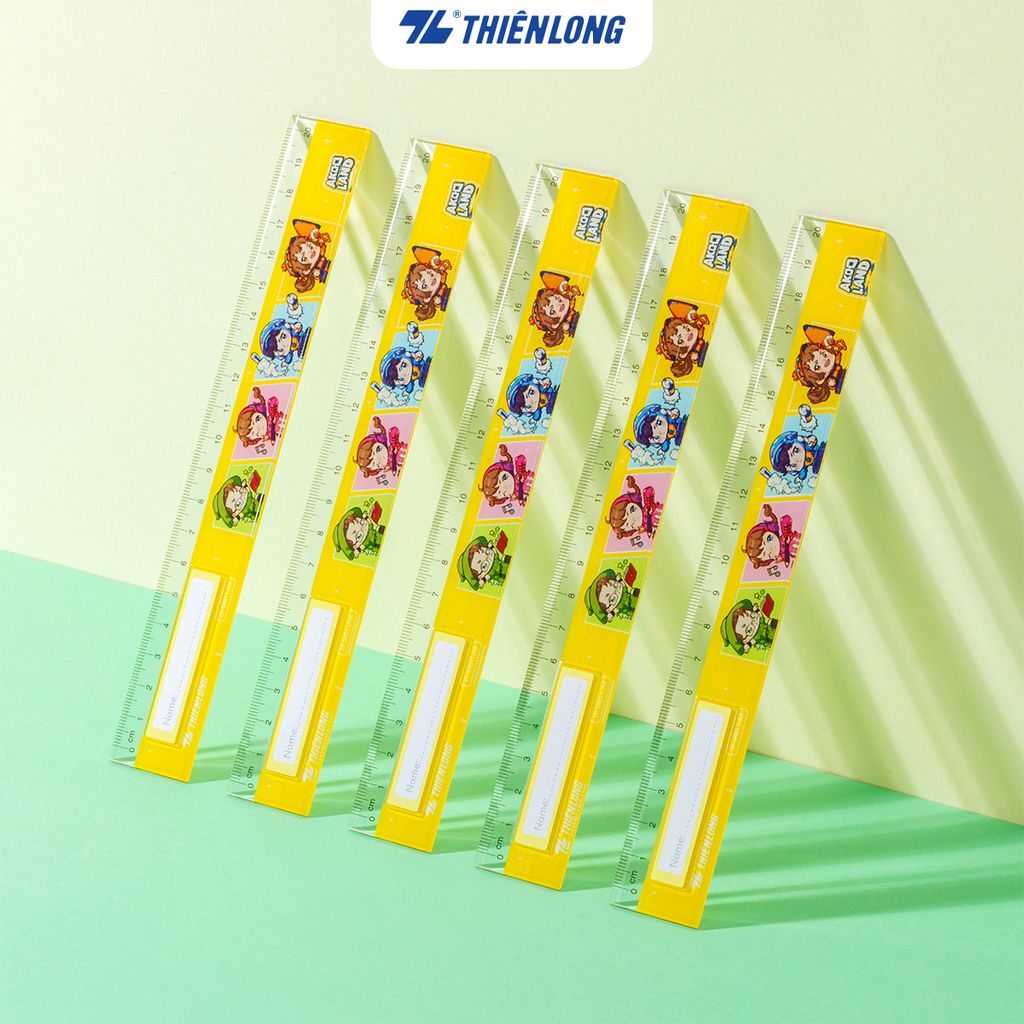Thước thẳng 20cm Thiên Long TP-SR011/AK - Nhân vật Akooland thế giới học cụ thần kỳ