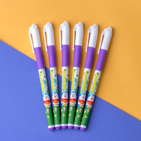 Combo 20 Bút Gel Thiên Long Doraemon GEL-012/DO Nature - Mực tím - Phiên bản 2025