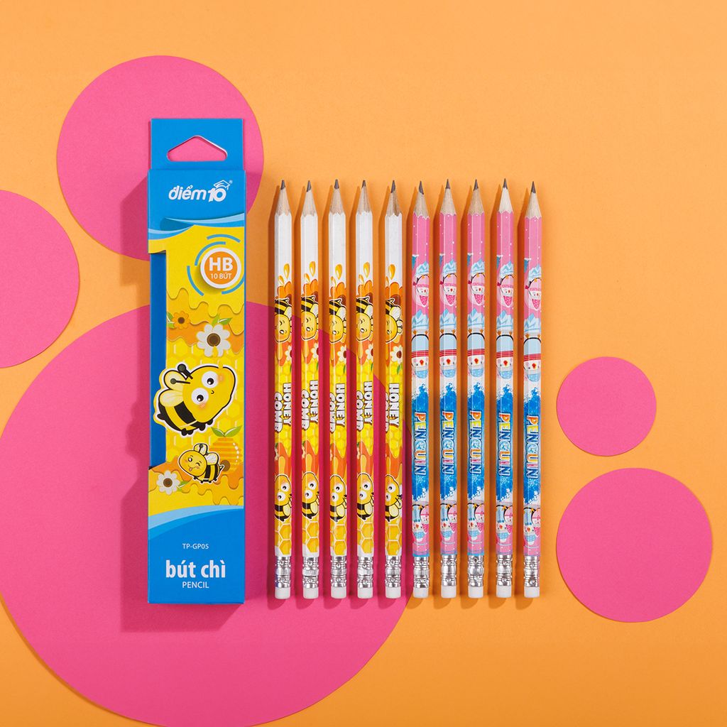 Combo 20 Bút chì gỗ HB Điểm 10 TP-GP05