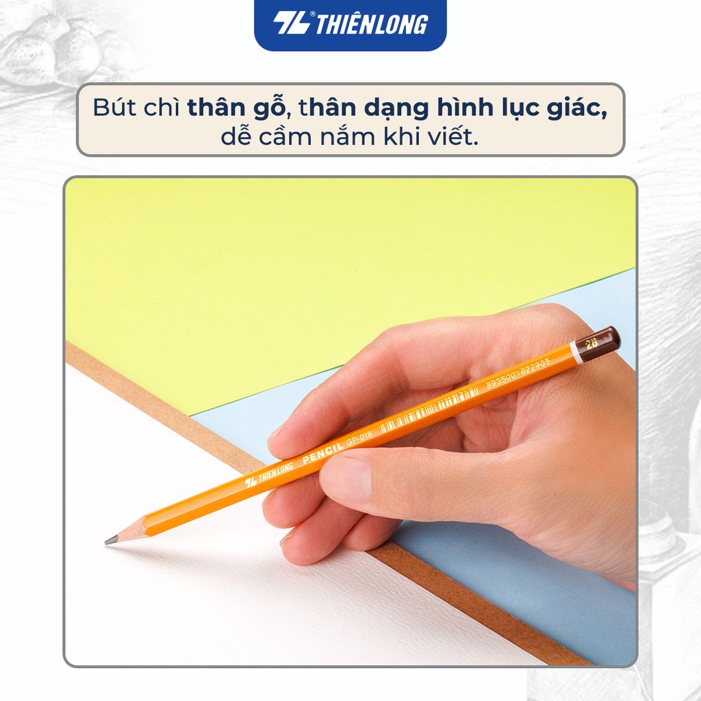 Bút chì gỗ 2B Thiên Long GP-018