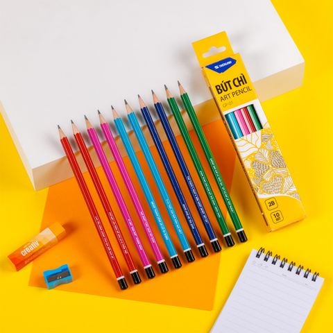 Combo 20 Bút chì gỗ Thiên Long GP-01 - Màu thân ngẫu nhiên