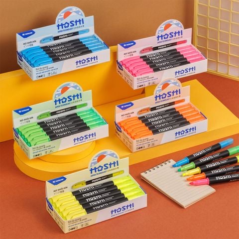Combo 10 Bút dạ quang Hoshi Thiên Long HL-018/HS - Công nghệ Nhật Bản