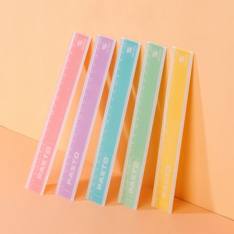 Thước nhựa thẳng màu Pastel dài 20 cm Thiên Long Pazto SR-010 - Màu ngẫu nhiên