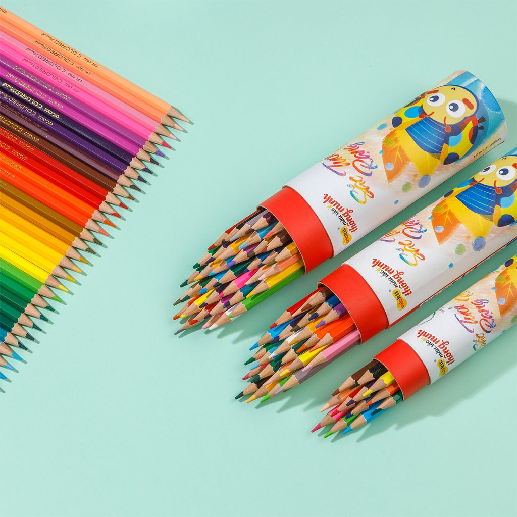 Bút chì màu chuyên nghiệp dạng lon 12/24/36 màu Thiên Long Colokit - Tiêu chuẩn châu Âu
