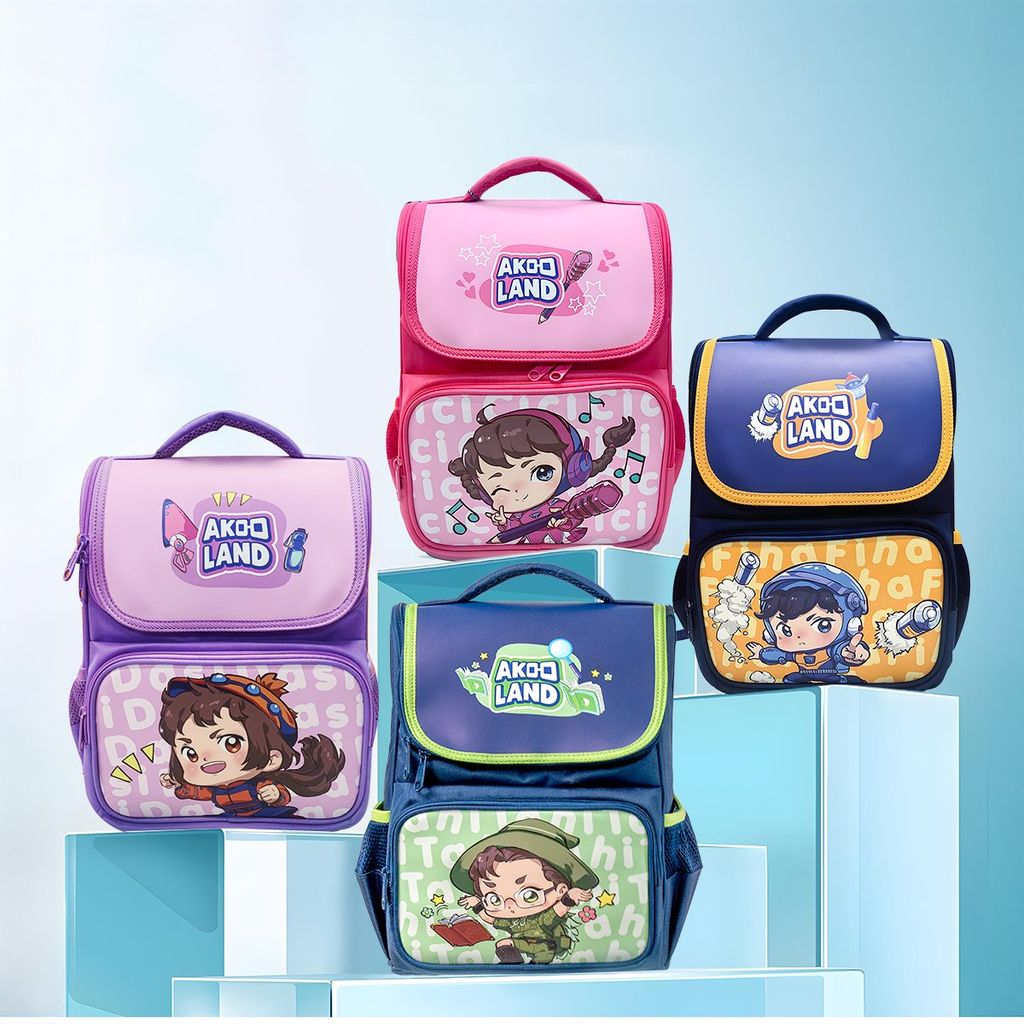 Cặp chống gù - Balo học sinh AkooLand Thiên Long BP-022/AK - Đệm mút dày dặn hơn