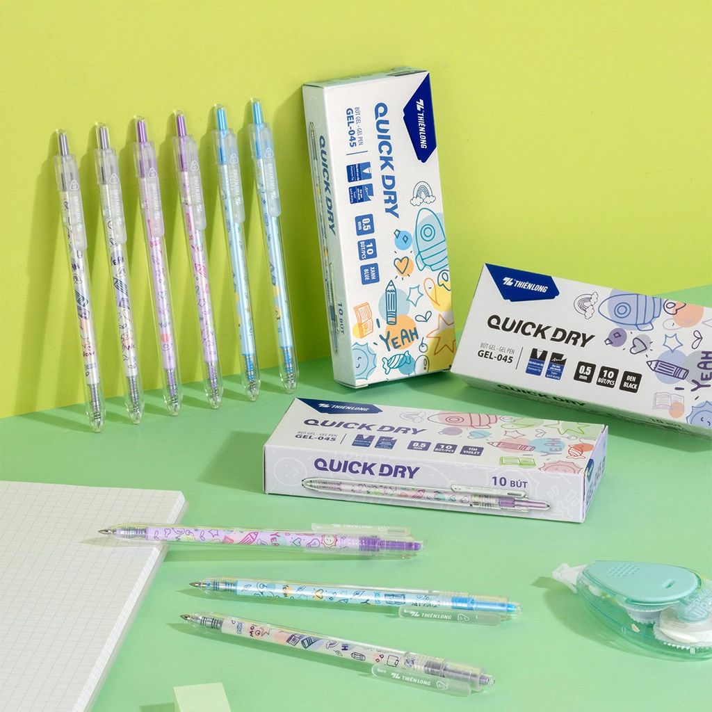 Combo 20 Bút gel Quick Dry Thiên Long GEL-045