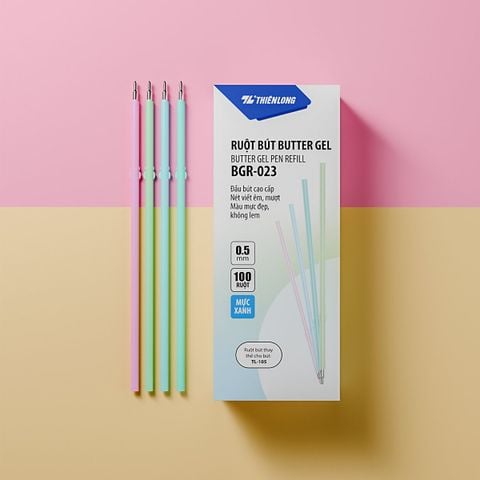 Combo 100 Ruột bút bi Officemate Thiên Long BGR-023 - Dùng cho bút PRO-027 - TL-105