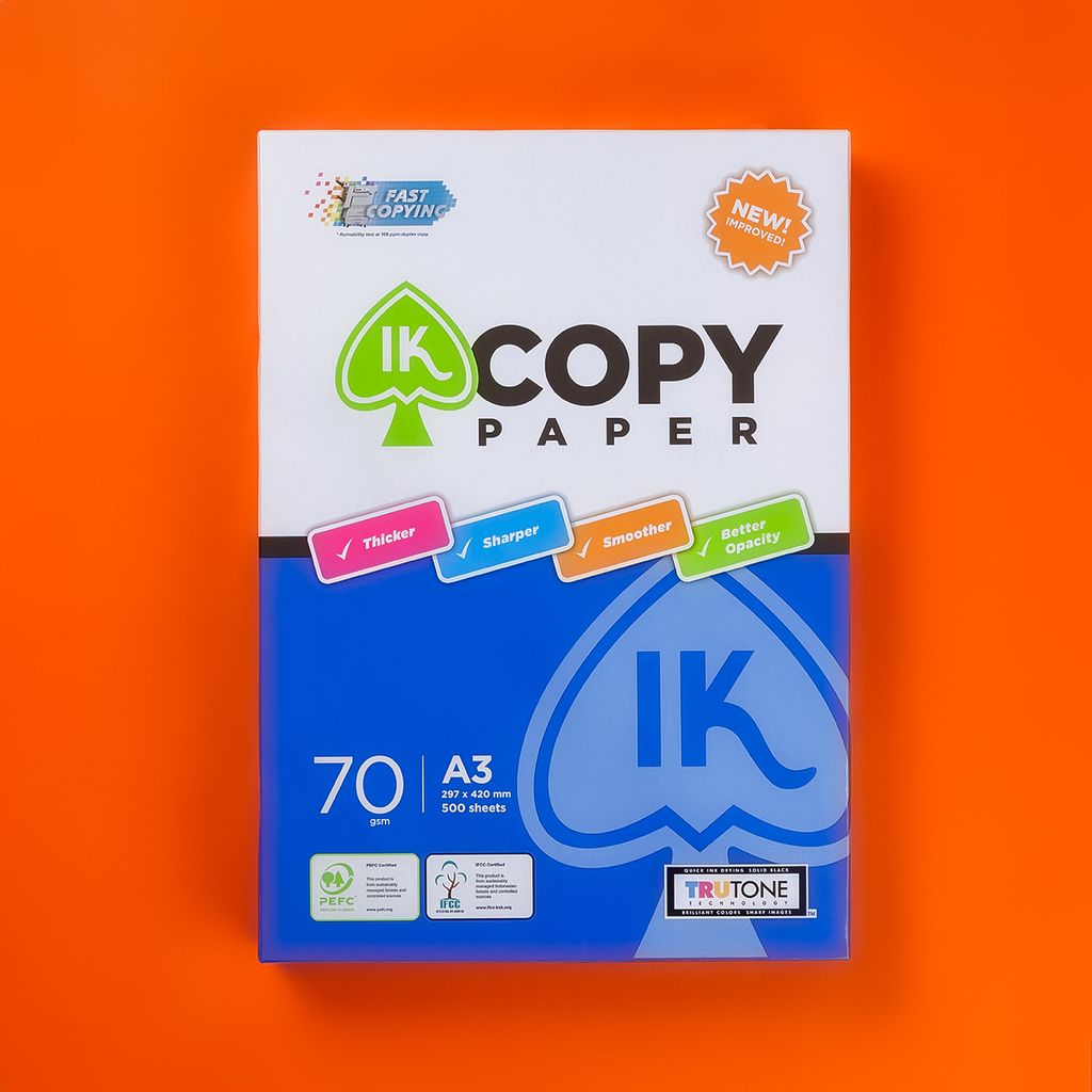 Ream giấy A3 70 gsm IK Copy (500 tờ)